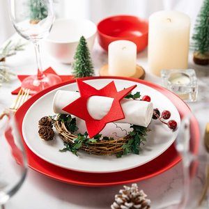 6 Servilleteros de Calcetines de Navidad Servilletero para Mesa de Comedor Navideño Anillos de Platos Llanos para Decoración de Cenas de Navidad Fiestas Mesa Boda
