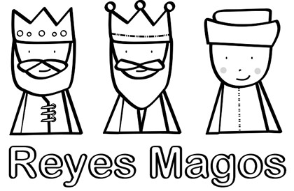 Dibujo de Reyes Magos para Imprimir