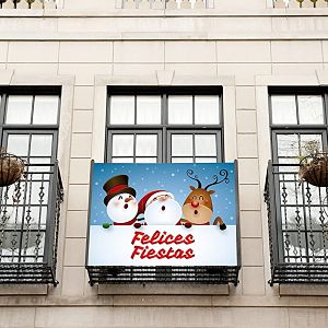 Lee más sobre el artículo Banderolas y balconeras navideñas