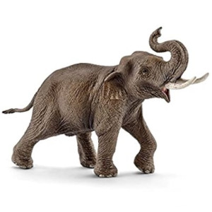Elefante con Mohr apto para figuras de 10 cm 