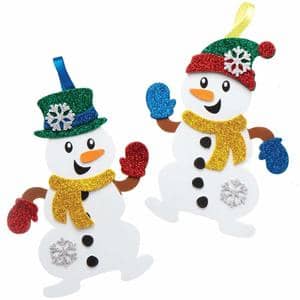 Hacer muñecos de nieve con goma eva DIY
