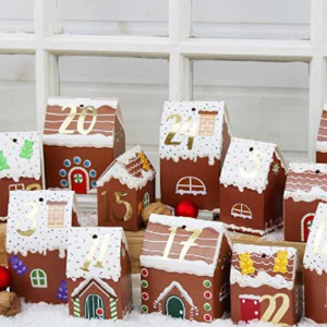 Cómo hacer casitas de Navidad cartón