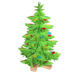 Cómo hacer un árbol de Navidad origami