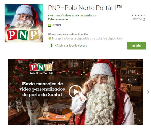 App PNP para felicitaciones de Navidad virtuales