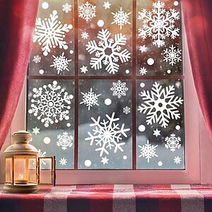 decoración navideña de ventanas de oficina