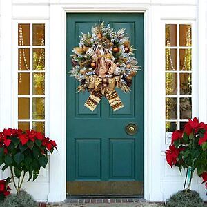 Ideas de decoración para puertas navideña
