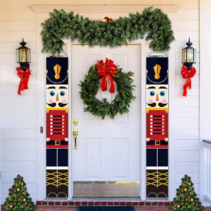 La Mejor Decoración navideña para puertas blancas