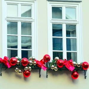 Decoración de Navidad para terraza