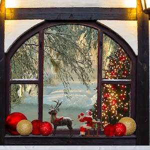 Manualidades para decorar las ventanas en Navidad