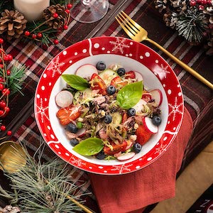 Recetas de ensaladas navideñas saludables