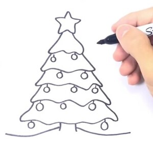 Lee más sobre el artículo Cómo dibujar un árbol de Navidad fácil