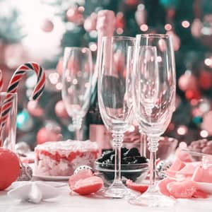 Consejos para utilizar correctamente las copas en la cena de Navidad