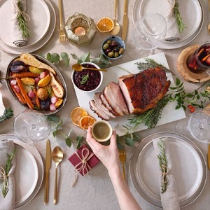 Cómo servir la mesa en Navidad